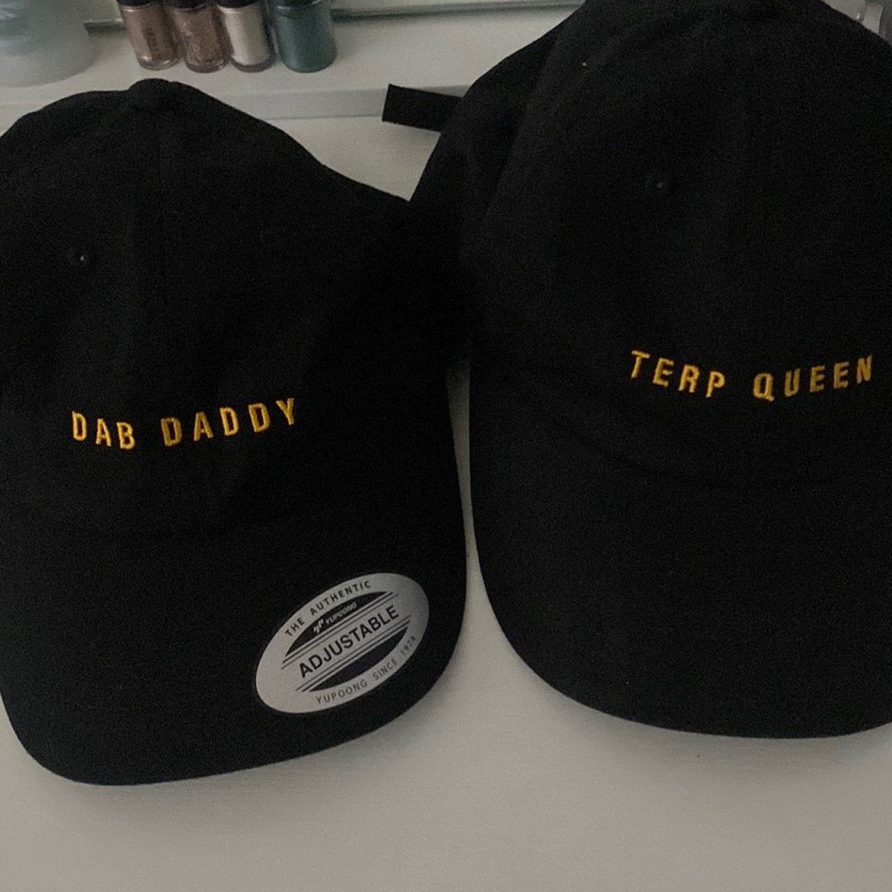 Dab daddy & Terp queen strap back baseball caps